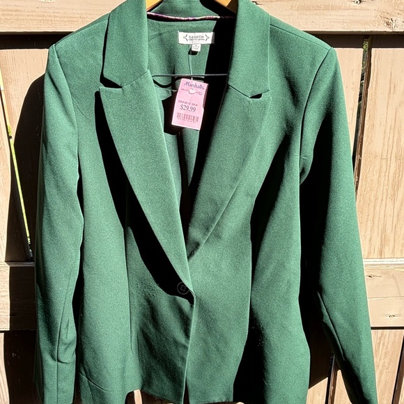 Nanette Lepore Jackets & Blazers - 🎉NWT🎉 Gorgeous Green Blazer Sz 12